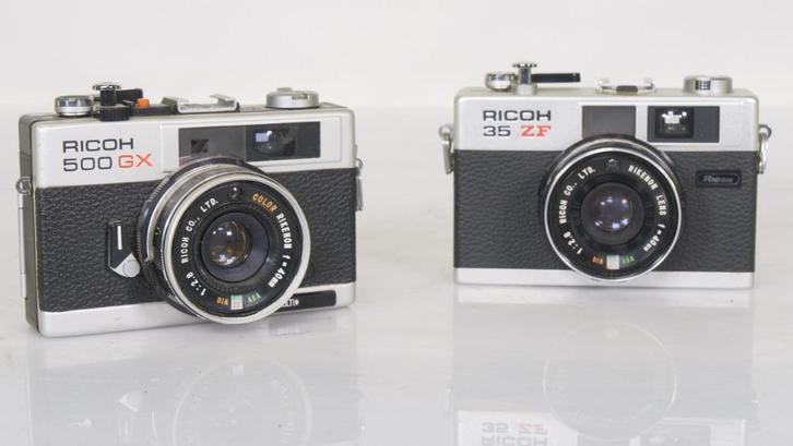 Set Ricoh 500GX & Ricoh 35 ZF – 35mm compact camera’s, Audio, Tv en Foto, Fotocamera's Analoog, Gebruikt, Compact, Overige Merken