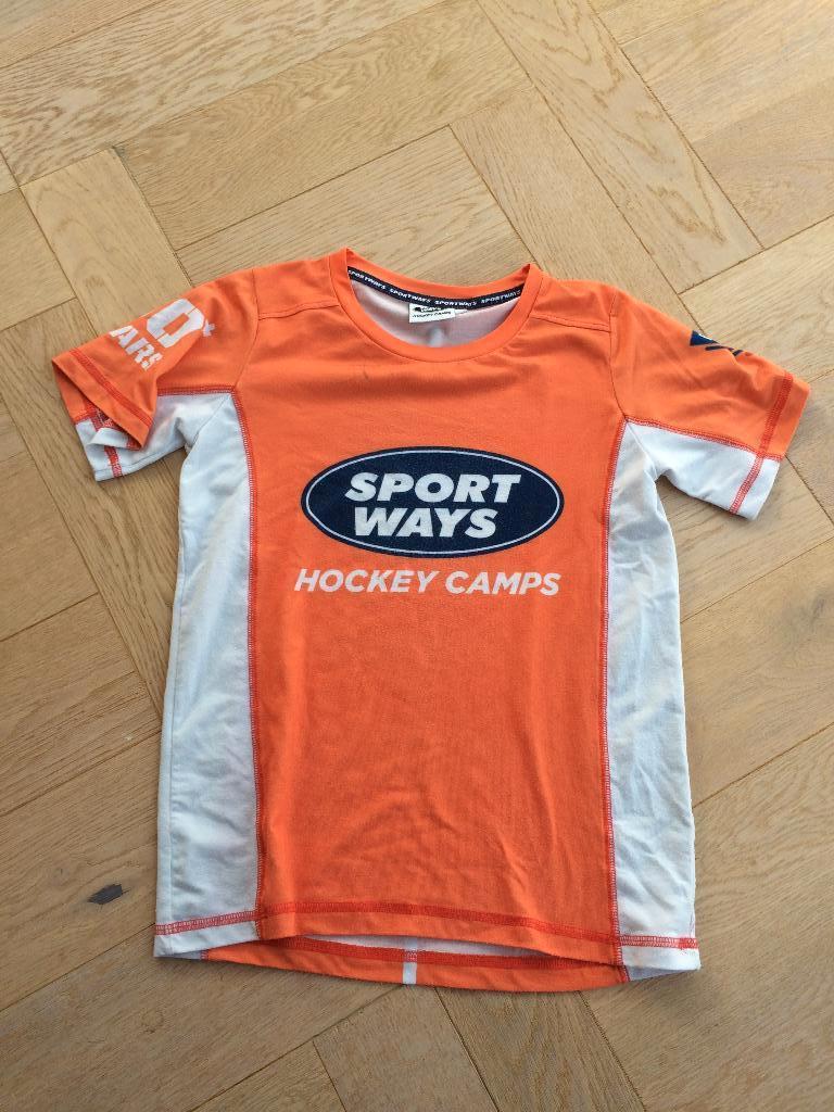 Leuk oranje sportshirtje maat 140, Gebruikt, Meisje, Sportways, Ophalen of Verzenden