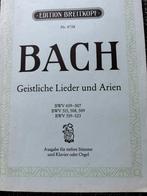 BACH GEISTLICHE LIEDER UND ARIEN ED BREITKOPF 88pag (foto’s), Muziek en Instrumenten, Bladmuziek, Ophalen of Verzenden, Zo goed als nieuw