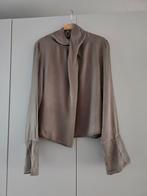 Elegante taupe/ groene blouse voor de kerst, Maat 38/40 (M), Ophalen of Verzenden, Zo goed als nieuw, Aimée the Label