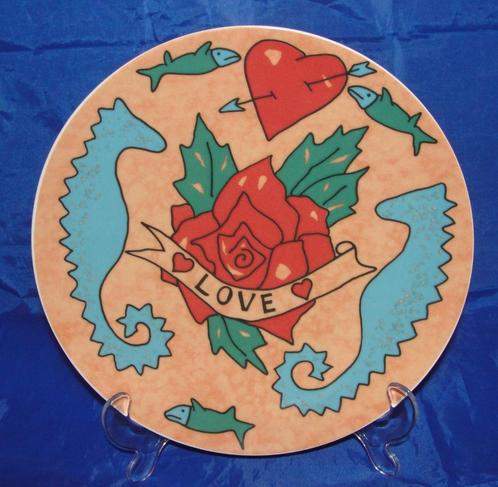Rosenthal Fun & More bord no 7 "Heartrose tattoo", Antiek en Kunst, Curiosa en Brocante, Ophalen of Verzenden