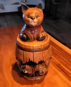 Katten houtsnijwerk, Ophalen of Verzenden, Zo goed als nieuw, Dier