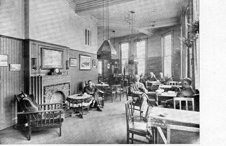 Den Haag - interieur Haags Tehuis voor mannen  - 1934, Verzamelen, Ansichtkaarten | Nederland, Gelopen, Zuid-Holland, 1920 tot 1940