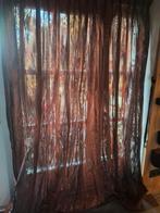 4 Inbetween Gordijnen 1.30 en 1.70 breed en 2.55m lang, Huis en Inrichting, Stoffering | Gordijnen en Lamellen, Bruin, 200 cm of meer