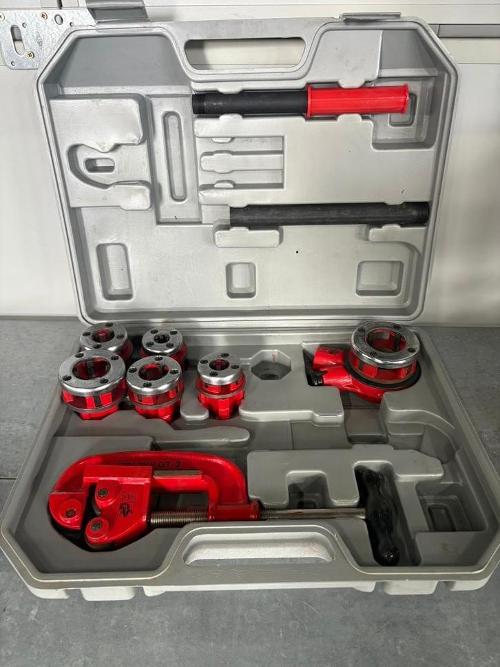 12-delige pijpdraadsnijset voor pijpen en buizen #30413, Doe-het-zelf en Verbouw, Buizen en Afvoer, Zo goed als nieuw, Overige typen