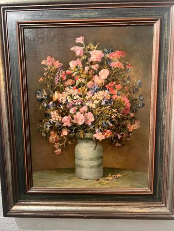 Bloemen in Vaas - Schilderij beschikbaar voor biedingen