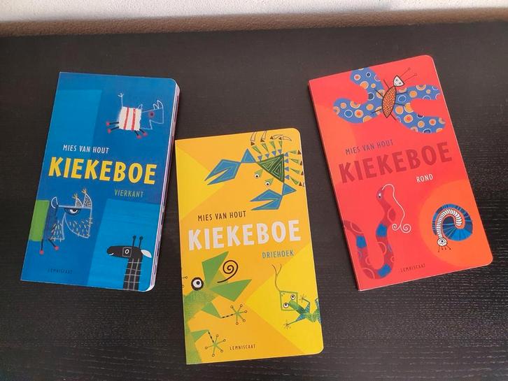 3x Kiekeboe van Mies van Hout:  Vierkant, Rond, Driehoek, Boeken, Kinderboeken | Baby's en Peuters, Nieuw, Ophalen of Verzenden