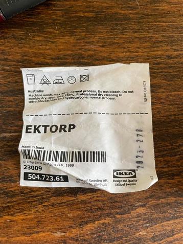 Ektorp hoes 2-zitsbank + poef