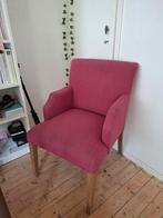 Mooie roze fauteuil, Huis en Inrichting, Fauteuils, Ophalen, Gebruikt, 75 tot 100 cm, 50 tot 75 cm