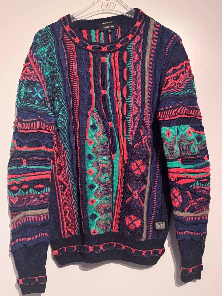 Carlo Colucci trui multi color 3D Maat M, Ophalen of Verzenden, Zo goed als nieuw, Overige kleuren