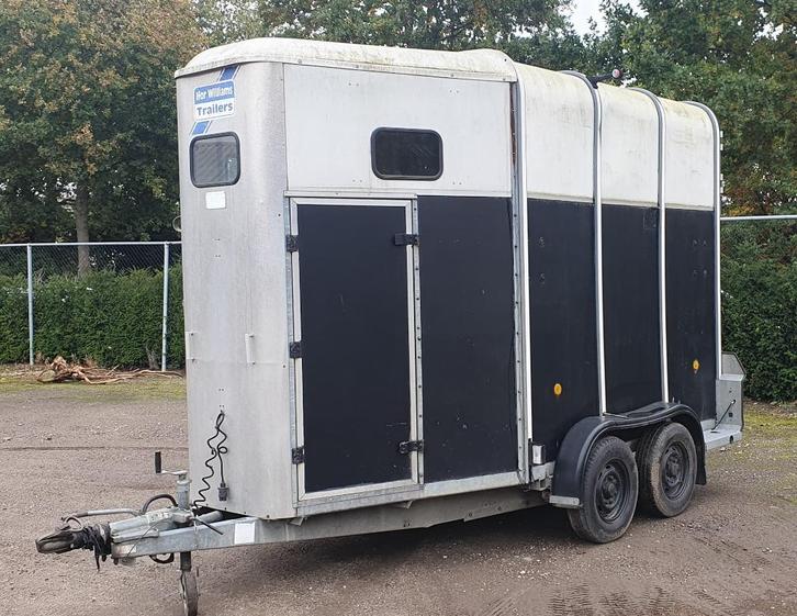 paardentrailer, Dieren en Toebehoren, Paarden en Pony's | Trailers en Aanhangwagens, Gebruikt, 2-paards trailer, Aluminium, Ophalen