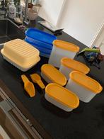 Mooie tupperware set, Ophalen of Verzenden, Zo goed als nieuw, Geel, Bak of Kom