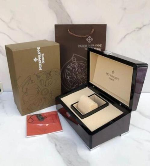 Patek Philippe doos box case + certificaat + boekje + tas, Sieraden, Tassen en Uiterlijk, Sporthorloges, Nieuw, Android, Zwart
