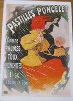ansichtkaart met poster van Pastilles Poncelet - nieuw, Overige thema's, Ongelopen, Ophalen of Verzenden, 1980 tot heden