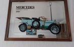 Vintage Mercedes Spiegel - Edwardian Tourer 1908, Gebruikt, Ophalen of Verzenden, Minder dan 100 cm, Rechthoekig