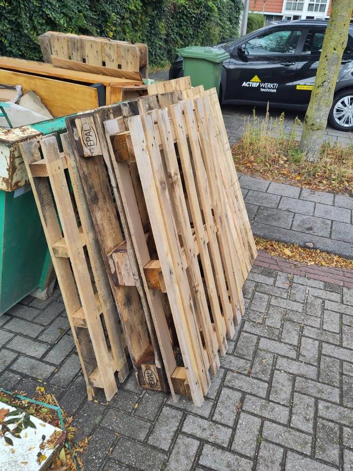 Houten Pallets - Klein & Groot, Doe-het-zelf en Verbouw, Hout en Planken, Gebruikt, Pallet, Overige houtsoorten, Minder dan 200 cm