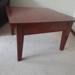 Bijzettafel van kersenhout, Minder dan 55 cm, Gebruikt, Vierkant, Kersenhout