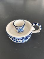 Delfts Blauw Kaarsenhouder met Handvat, Ophalen of Verzenden, Keramiek of Aardewerk