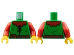 Lego Castle Minifig Torso Castle Forestman Red Collar,, Ophalen of Verzenden, Nieuw, Losse stenen, Lego