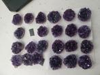 Amethist druzy cabochons a kleur, Verzamelen, Mineralen en Fossielen, Ophalen of Verzenden, Mineraal
