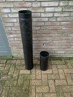 Dikwandige kachelpijp ZGAN, Ophalen, Zo goed als nieuw, Rvs, Minder dan 2 meter