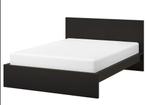 Malm bed ikea, Huis en Inrichting, Slaapkamer | Bedden, Ophalen, Zwart, Tweepersoons, 140 cm