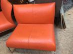 2 Montis Dandy “Gerard” fauteuil tijdloos design, Ophalen, Minder dan 50 cm, Gebruikt, Leer