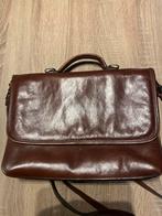 Bruine leren handtas, Ophalen, Gebruikt, Bruin, Handtas