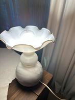 Vintage Glazen Tafellamp, Huis en Inrichting, Lampen | Tafellampen, Ophalen of Verzenden, Zo goed als nieuw, Glas, 50 tot 75 cm