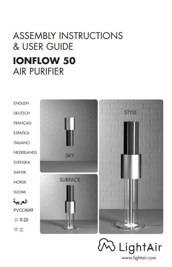 Lightair IonFlow 50 Sky luchtreiniger, bieden vanaf €80, Witgoed en Apparatuur, Luchtbehandelingsapparatuur, Gebruikt, Luchtreiniger