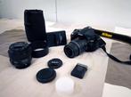 Nikon D5200 + 18-55 VR + 50 mm f/1.8 (2 batterijen + lader), Spiegelreflex, Ophalen of Verzenden, Zo goed als nieuw, Nikon