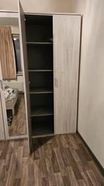 Grote kledingkast met hanggedeelte - 220cm breed, Huis en Inrichting, Kasten | Kledingkasten, Ophalen, Overige materialen, Gebruikt