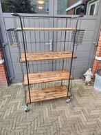 bakkersrek op draaiwielen, Huis en Inrichting, Woonaccessoires | Wandplanken en Boekenplanken, Ophalen, Zo goed als nieuw