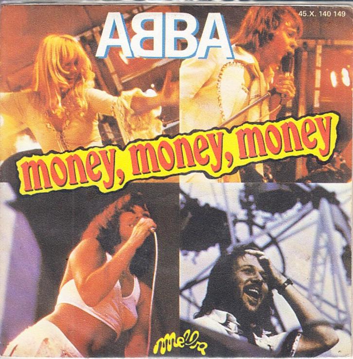 ABBA - MONEY MONEY MONEY (1976/france), Cd's en Dvd's, Vinyl Singles, Gebruikt, Single, Pop, 7 inch, Ophalen of Verzenden