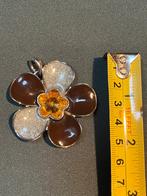 Grote vintage kettinghanger., Sieraden, Tassen en Uiterlijk, Kettinghangers, Ophalen of Verzenden, Zo goed als nieuw, Zilver, Overige materialen