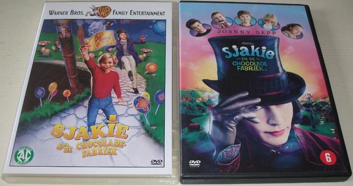 Dvd *** SJAKIE EN DE CHOCOLADEFABRIEK *** 2 stuks, Cd's en Dvd's, Dvd's | Kinderen en Jeugd, Zo goed als nieuw, Film, Avontuur