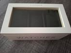 Riverdale horlogebox voor 3 horloges, Ophalen, Zo goed als nieuw, Wit, Hardcase