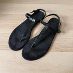 Zwarte slipper sandaaltjes, H&M, Zwart, Gedragen, Sandalen of Muiltjes