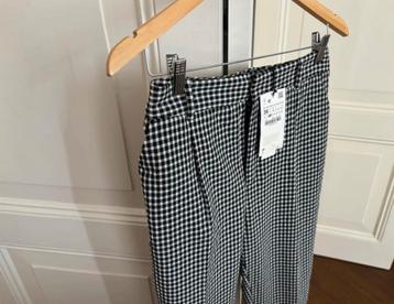 Zara geruite pantalon, vichy ruit chino broek, maat S/36 beschikbaar voor biedingen