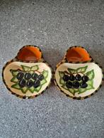 Zgan 2 handgemaakte olijvenschaaltjes, Ophalen of Verzenden, Zo goed als nieuw, Overige stijlen, Schaal of Schalen