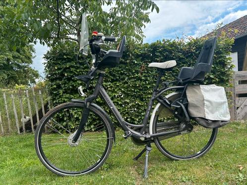 Moederfiets Sparta Ama One, Fietsen en Brommers, Fietsen | Dames | Moederfietsen, Gebruikt, Sparta, 2 zitjes, Dubbele standaard