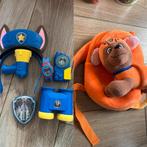 Paw patrol rugtas met knuffel en paw Patrol set incl horloge, Ophalen, Zo goed als nieuw, Jongen of Meisje