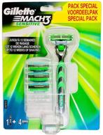 Gillette Mach3 Sensitive Voordeelpakket houder met 4 mesjes, Nieuw, Ophalen of Verzenden, Verzorging