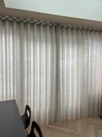 Linnen Beige Gordijnen incl gordijnrails, Huis en Inrichting, Stoffering | Gordijnen en Lamellen, Ophalen, Zo goed als nieuw, Beige