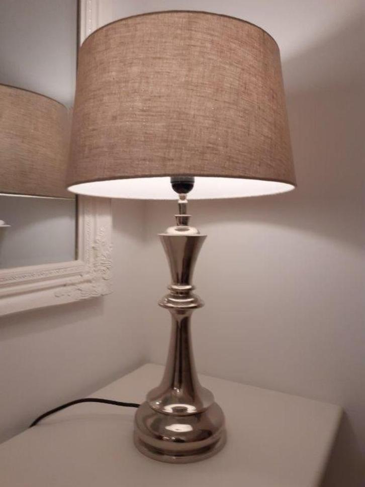 Nieuwe, chique, Zilver-Grijze, lampen-KAP RM, E27., Huis en Inrichting, Lampen | Lampenkappen, Nieuw, 25 tot 50 cm, Rond, Grijs