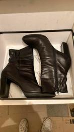 Halfhoge zwarte leren laarsen maat 38,5. Merk ‘Marcos Nalini, Marcos nalini, Zwart, Lage of Enkellaarzen, Ophalen of Verzenden