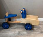 Playwood - Houten bakfiets blauw, Kinderen en Baby's, Speelgoed | Houten speelgoed, Ophalen of Verzenden, Zo goed als nieuw, Overige typen