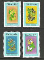 Palau 221-224 Insecten vlinder motten bloemen en planten 198, Dier of Natuur, Verzenden, Postfris