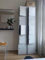 Unieke vintage locker kasten grijs, Ophalen, Overige materialen, Gebruikt, 200 cm of meer