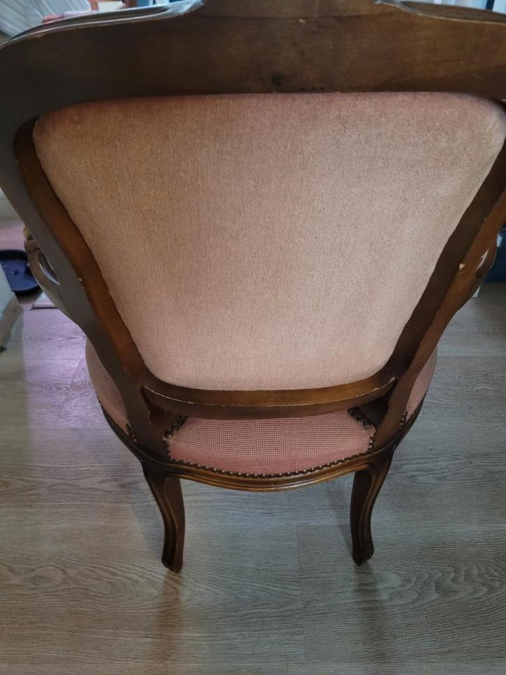 Twee Queen Anne fauteuils, Huis en Inrichting, Fauteuils, Gebruikt, Hout, Stof, 50 tot 75 cm, 75 tot 100 cm, Ophalen